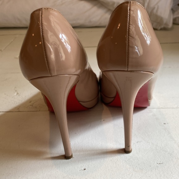 Christian Louboutin New Simple 120 nude patent pump 38.5 - Picture 3 of 5